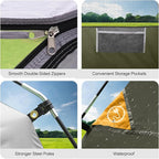 CAMPROS CP Tents for Camping 4 Person Tent Waterproof Windproof Double Layer Camping Tent, Easy Setup Dome Tent with Large Mesh Windows & Wider Door for Outdoor Camping & Hiking