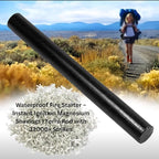 Magnesium Fire Starter Kit with Ferro Rod – Emergency Survival Fire Starting Gear with Pre-Shaved Magnesium & Fire Ropes – Waterproof Outdoor Kit for Camping, Hiking, Bushcraft