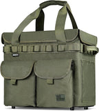 OneTigris Camping Storage Bag with Lid, 25L Collapsible Tactical Tote Bag for Outdoor Camping Travel Picnic Garage Trunk Organizer