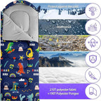 Sleeping Bags for Adults Youth Kids,3D Printing Camping Sleeping Bag for Girls Boys Lightweight Waterproof Cold/Warm Weather Sleeping Bag for 3 Seasons