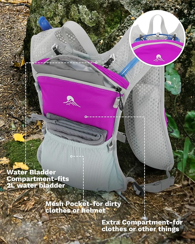 Running Vest for Women and Men, Hydration Running Backpack, Runners Vest, Hydration Vest for Walking, Marathon, Hiking