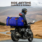 HEETA Waterproof Duffel Bag Motorcycle Dry Bag Backpack, 60L/80L Extra Large Rolltop Travel Duffle Bags with Straps & Handles for Kayaking Rafting Boating Canoeing Camping Gym Beach Cruise Ship