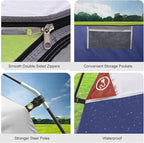 CAMPROS CP Tents for Camping 4 Person Tent Waterproof Windproof Double Layer Camping Tent, Easy Setup Dome Tent with Large Mesh Windows & Wider Door for Outdoor Camping & Hiking