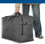 Large Duffel Bag, Waterproof Carry on Weekend Overnight Storage Bag over Luggage for Airline, Travel, Camping, Moving