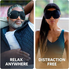 Nidra Contoured Sleep Mask for Side Sleepers – Zero Pressure Fit, Light Blocking Eye Shade for Sleeping & Travel – Black, Small Size