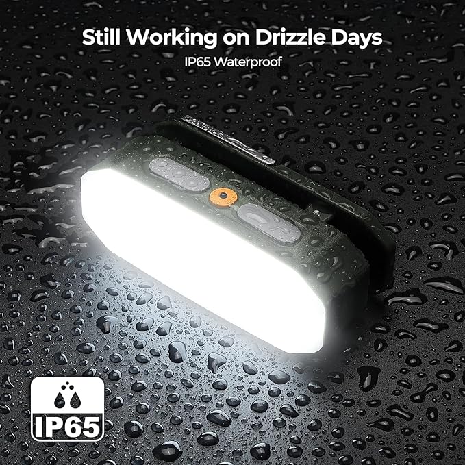 BougeRV Movable Area Light, Rechargeable Camping Lantern, 3200mAh Portable Camping Light, IP65 Waterproof, Camp Lamp for Tent, Emergency, Outdoor