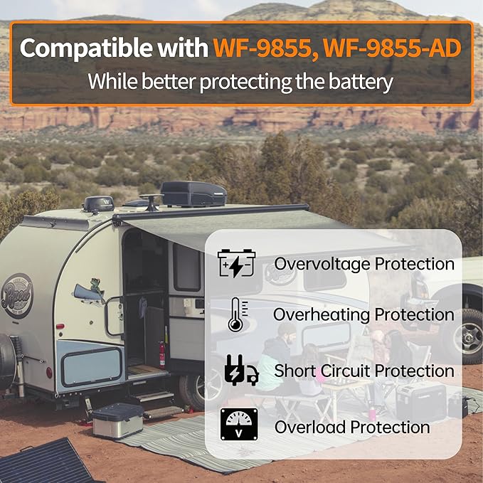 𝐔𝐩𝐠𝐫𝐚𝐝𝐞 WF-9855 55 Amp RV Power Converter Charger, Replace for RV Camper WF-9800 Series, WF-9855, WF-9855-AD, WF-9855-MBA, for Lead-Acid Battery 1 Year Warrant