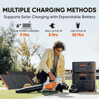 Jackery Solar Generator 4000 Kit, Explorer 2000 Plus and 1X PackPlus E2000 Plus Expandable Battery with 2X200W Solar Panel, 4085 Wh LiFePO4, 3000W Output for Outdoor RV Camping & Home Emergency