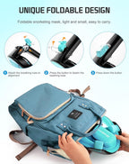 Greatever Full Face Snorkel Mask, Snorkeling Gear for Adults with Latest Dry Top Breathing System and Detachable Camera Mount, Foldable Snorkel Mask Adult, Snorkels Anti-Fog & Anti-Leak