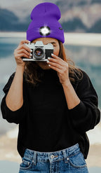 ATNKE LED Lighted Beanie Hat,USB Rechargeable 4 LED Running Headlamp Bright Cap with The Light Gifts for Men and Women