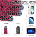 Achiou Winter Gloves, Glove for Men Women, Upgraded Touch Screen Texting Warm Running with Thermal Soft Knit Lining