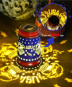 Nacome Solar Lantern for Garden Decor: The United States Flag Waterproof Hanging Metal Decoration with LED Lights for Yard Lawn Porch Patio Landscape Pathway – Birthday Gifts for Mom Grandma Women