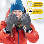HANDLANDY Winter Running Gloves for Women & Men, Windproof Water-Resistant Thermal Touchscreen Liner Gloves for Cycling, Hiking, Driving, Freezer Work