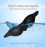 Soft Silicone Sleep Mask for Dry Eyes, Moisture-Retaining Eye Mask for Sleep, Reusable and Washable, Lightweight Comfortable Fit for Insomnia, Yoga, Meditation, Naps, Travel, and Stress Relief