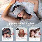 Umisleep Utral-Comfortable & Soft Sleep Mask, Light Blocking Modal Cotton Eye Mask for Sleeping, Adjustable Blindfold for Side Sleepers, Breathable Eye Covers with Wide Band for Women & Men (Grey)