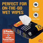 Inspire Trail Wipes | Camping Wipes Body Wipes Adults | Biodegradable Wipes For Camping, Travel, Gym With Aloe And Vitamin E | No Rinse Bathing Shower Wipes Women Or Men