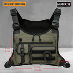 Outdoor Chest Bag For Men and Women, Tactical Vest For Running, Cycling, EDC Chest Pack Rig For Sports and Workouts