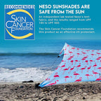 Neso Gigante - Portable Beach Tent - Ideal to Enjoy with Family and Friends - UPF 50+, Water-Resistant, and Lightweight - Flamingos, 11' x 11'
