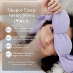Nodpod Gentle Pressure Sleep Mask | Patented Light Blocking Design for Sleeping, Traveling & Relaxation - Wisteria