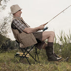 REDCAMP 2 Pack Extra Wide Camping stools, Oversized Surface Tripod Stools for Adulit for Fishing Hunting Backpacking Camping,Black