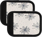 Qilmy Fresh Style Floral Fragments Luggage Handle Wrap 4Pack Luggage Identifiers Tag Comfort Handle Grips Cover for Stroller Suitcase Bag Airplane Travel Accessories1581