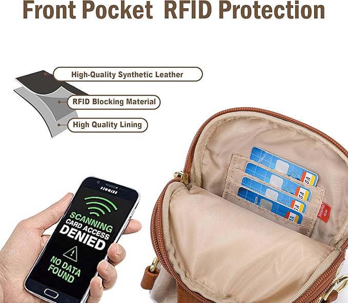 INICAT Sling Bag for Women Touchscreen Small Crossbody Cell Phone Purse Fanny Pack