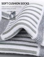 Airacker Ankle Athletic Running Socks Cushioned Breathable Low Cut Sports Tab Socks for Men and Women (6 Pairs)