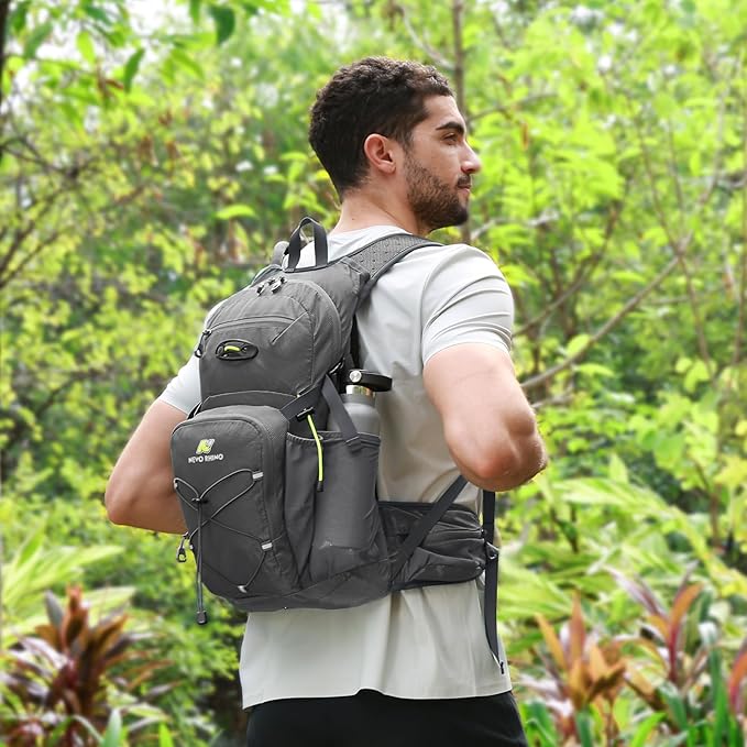 N NEVO RHINO Hydration Backpack, 18L Multipurpose Hiking Backpack with 3L Water Bladder, Water Backpack Insulated Hydration Pack Ideal for Hiking and Cycling