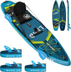 Lead 11‘ x 33" / 12’×35" Inflatable Stand Up Paddle Board - Premium SUP Board Kit - Ultra Stable Paddleboard for Adults & Youth - All Skill Levels - for Lakes, Oceans