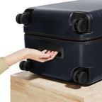 Away Large Trunk Luggage, 31 Inch Hardside Suitcase with Spinner Wheels, Lightweight & Durable, TSA Lock, Ideal for Long Trips, Navy Blue