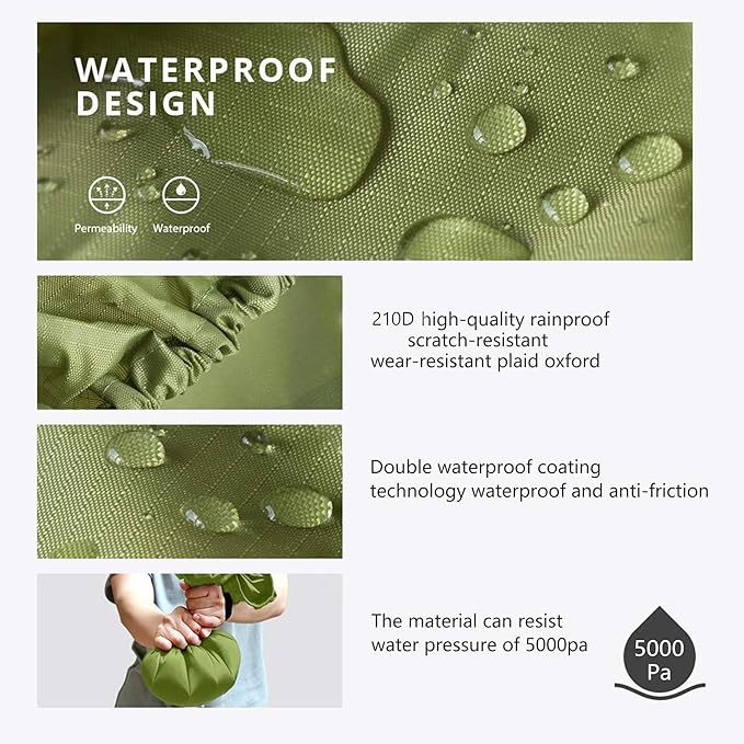 Waterproof Backpack Rain Cover,8000mm Waterproof Level,Upgraded with Reflective,Anti-Slip Cross Buckle Straps,Ultra-Strong Multilayer Structure for Hiking,Biking,Camping,Outdoor, Traveling