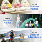 0 Degree Sleeping Bag for Cold Weather,100% Cotton Flannel XXL for Adults Big and Tall Cold Weather Winter Zero Degree Camping,Free Compression Sack