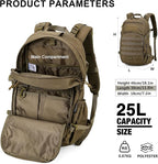 Mardingtop Military Tactical Backpack 25L Molle Hiking Backpack for Backpacking,Cycling and Biking