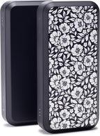 Mophie powerstation prime20 - Ultra-Compact Portable Power Bank with 20,000mAh Internal Battery, 18W USB-C PD Fast Charging, 3-Device Simultaneous Charging, White Floral