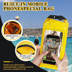 IP68 Waterproof Dry Bag, 2L - Roll Top Waterproof Pool Bag，Dry Bags for Kayaking Waterproof-w/Phone Pouch,Large Waterproof Phone Pouch,Boating & Kayak Accessories Camping (Yellow)