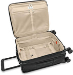 Briggs & Riley Global 21" Carry On Expandable Spinner - Luggage for International Travel, Suitcases with Wheels, Softside Rolling Bag for Men & Women, Self-Repairing Zipper- Baseline Collection, Black