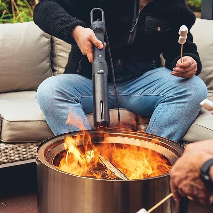 Looftlighter Pro - Electric Charcoal Starter & Fire Lighter with HyperBoost, Superheated Air Technology, 1400°F in 60 Seconds, for BBQ Grills, Smokers & Fireplaces