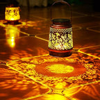 Homemory Solar Lanterns Hummingbird Lights Outdoor Waterproof Garden Decor Women Gifts for Birthday, LED Hanging Solar Lights Metal Lantern Decoration Outside for Yard, Patio, Backyard, Porch, Lawn