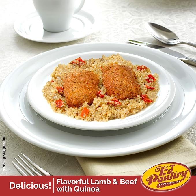 KJ Poultry Kosher Ready Meals - (6 Pack Ultimate Variety - Beef & Chicken) Prepared Entree Fully Cooked, Shelf Stable Microwave Dinner Travel Military Camping Emergency Survival Protein