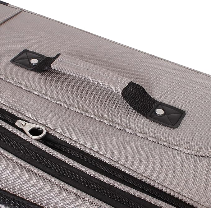 SwissGear Sion Softside Expandable Luggage, Pewter, Carry-On 21-Inch