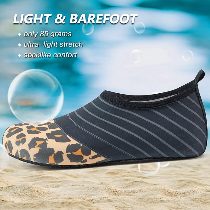 Deevike Water Shoes for Women Men Barefoot Quick-Dry Aqua Socks Slip-on for Beach Swim Surf Yoga Exercise