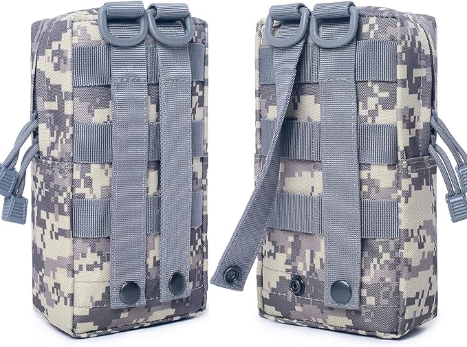 Tacticool 2 Pack Molle Pouches - Tactical Compact Water-Resistant EDC Pouch