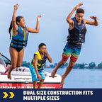 WOW Sports Life Jacket, US Coast Guard Approved Life Vest for Fishing, Kyaking, & Boating PFD, Blue - Small/Medium