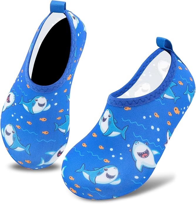 Deevike Kids Water Shoes Boys Grils Barefoot Quick Dry Aqua Socks Beach Shoes for Toddler Sports Swim Surf Outdoor Walking