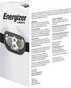 Energizer Rechargeable LED Headlamp Pro400, IPX4 Water Resistant, High-Powered Bright LED, Multiple Light Modes, Best Headlight for Camping, Running, Outdoors, Emergency Light, USB Included