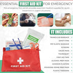 Survival Kit - All-in-One Survival Gear and Supplies for Camping, Hiking, Hunting, and Car Emergencies - Essential Tools, Great Gift for Men, Fathers, Boyfriends, Boys, Dads and Scouts