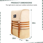 Himal Outdoors Spare Tire Trash Bag, Spare Tire Storage Bag,SUV Trunk Organizer for Outdoor Off-Road Recovery Gear,Beige