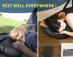 TREKOLOGY Ultralight Inflatable Camping Pillow - Compact & Comfortable Blow Up Pillow for Backpacking, Hiking, and Travel - Quick & Easy to Inflate and Deflate Camper Pillow - Aluft Plus