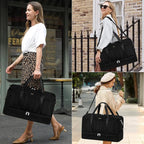 IBFUN Weekender Bags for Women, Travel Duffle Bag with Shoe Compartment Carry on Weekender Overnight Duffel for Weekend Travel Business Trip 3PCS