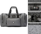 Legion Duffle Bag with Anti Theft TSA Approved Combination Lock (Graphite)